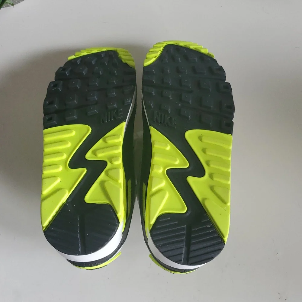 Nike Air Max White and Neon Yellow Sneakers - Picture 8 of 8